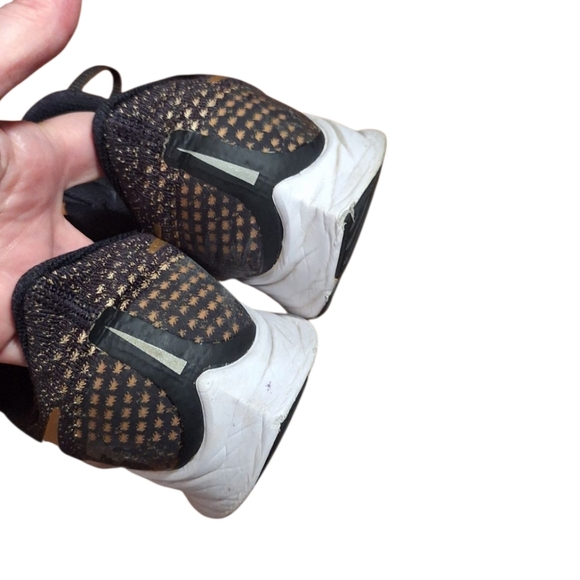 NIKE Air Zoom Pegasus Running Shoes Ladies Size 8 Used Athletic Black Brown Gold - Picture 6 of 6